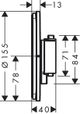 https://raleo.de:443/files/img/11eeea1fa2f9a6e092906bba4399b90c/size_s/Hansgrohe-HG-ShowerSelect-Comfort-S-Thermostat-Unterputz-fuer-2-Verbraucher-Brushed-Black-Chrome-15554340 gallery number 2